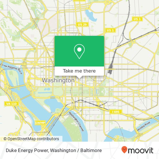 Mapa de Duke Energy Power, 401 9th St NW