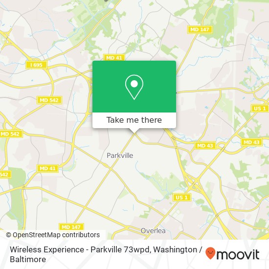 Wireless Experience - Parkville 73wpd, 8713 Harford Rd map