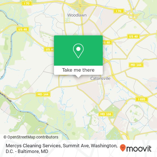 Mercys Cleaning Services, Summit Ave map