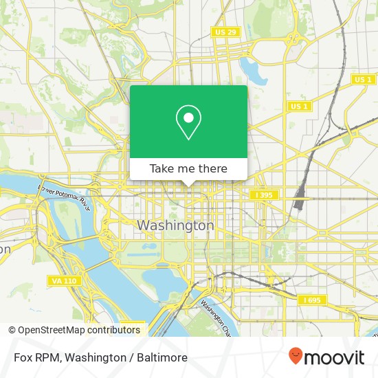 Mapa de Fox RPM, 1420 K St NW