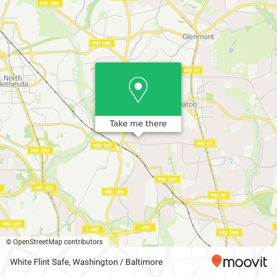 White Flint Safe, Dupont Ave map