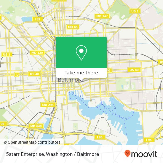 Mapa de 5starr Enterprise, 830 E Baltimore St