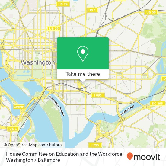 House Committee on Education and the Workforce map