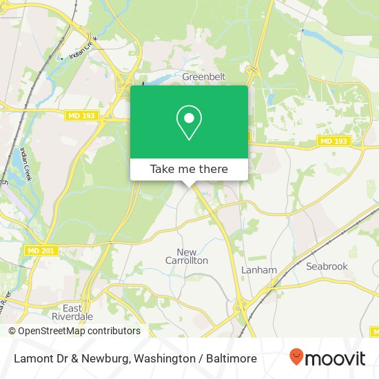 Lamont Dr & Newburg, Lanham, MD 20706 map