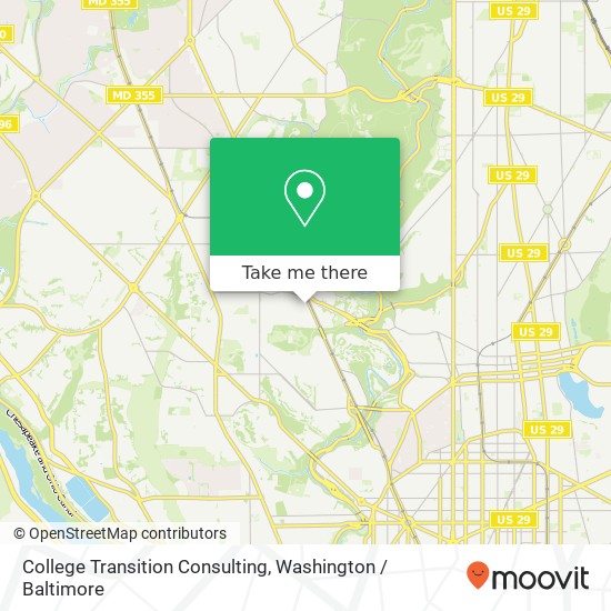 Mapa de College Transition Consulting, Ordway St NW