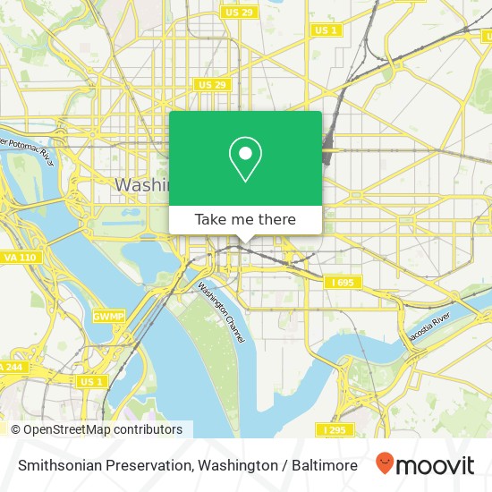 Smithsonian Preservation map