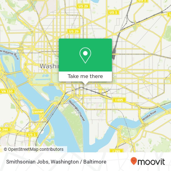 Smithsonian Jobs map