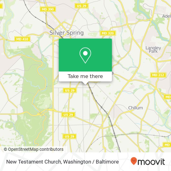 New Testament Church, 400 Butternut St NW map