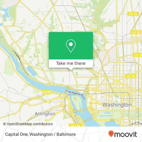 Capital One, 3324 Reservoir Rd NW map