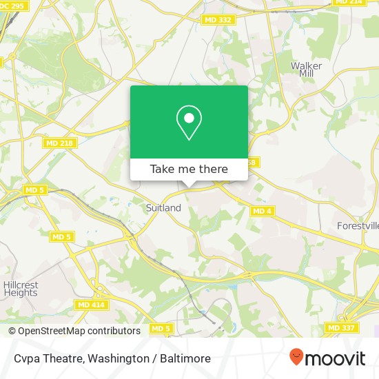 Mapa de Cvpa Theatre