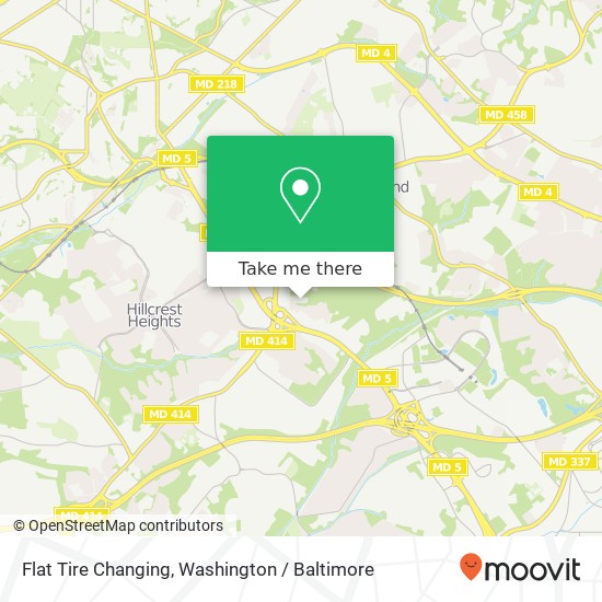 Mapa de Flat Tire Changing, 3932 Bexley Pl