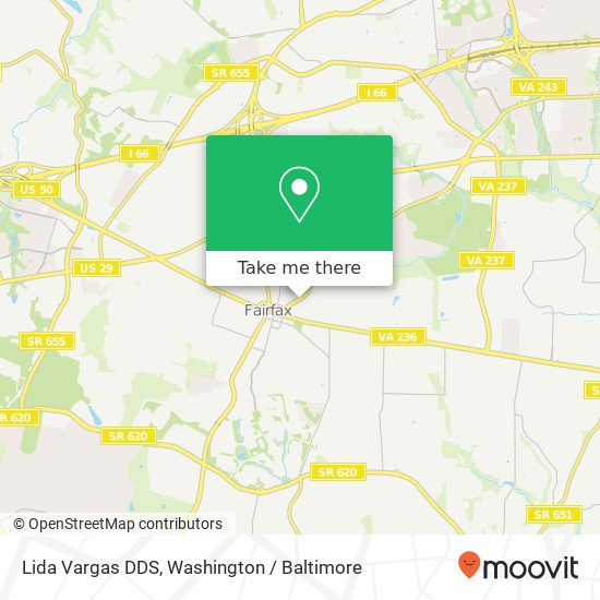 Mapa de Lida Vargas DDS, 3911 Old Lee Hwy