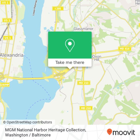 MGM National Harbor Heritage Collection map