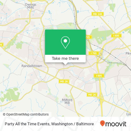 Party All the Time Events map