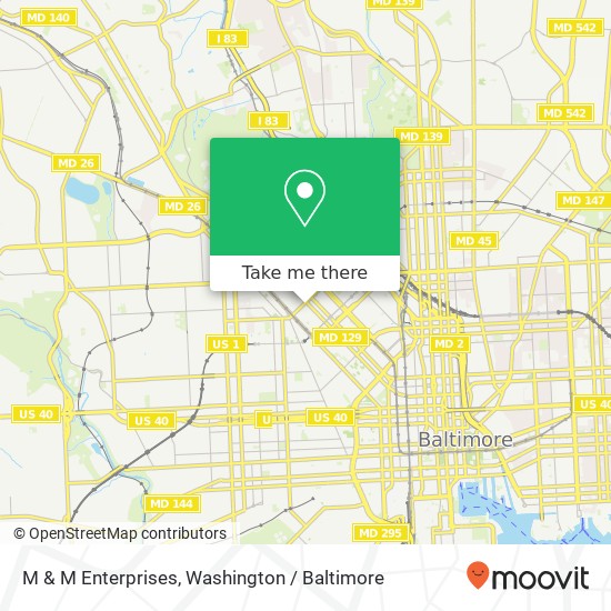 M & M Enterprises, Presstman St map
