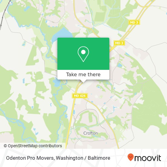 Odenton Pro Movers, 1123 MD-3 map