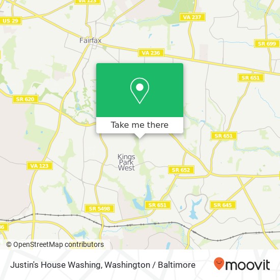 Mapa de Justin's House Washing, Carterwood Dr