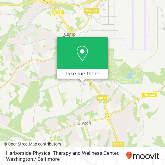 Mapa de Harborside Physical Therapy and Wellness Center, 7801 Old Branch Ave