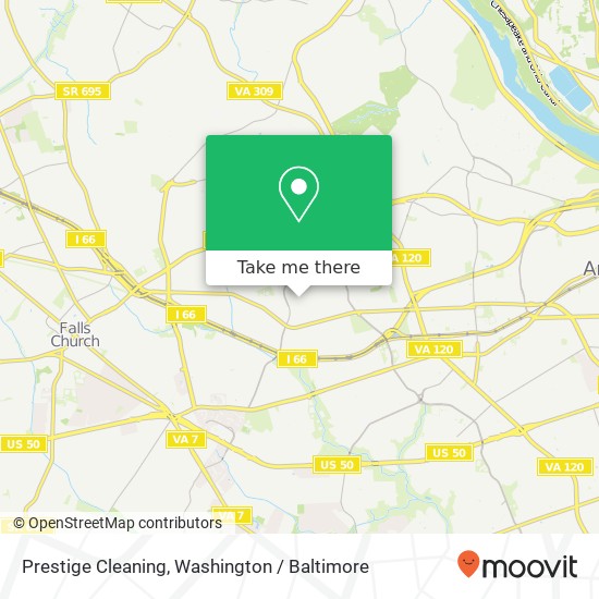 Mapa de Prestige Cleaning, 16th St N