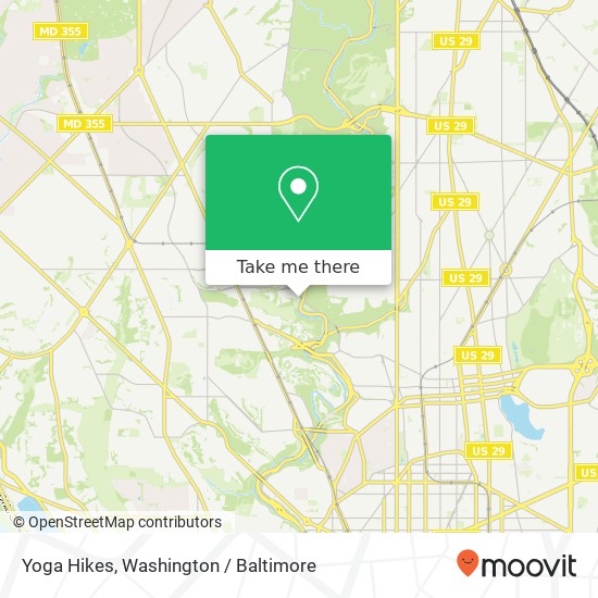 Yoga Hikes, Washington, DC 20008 map