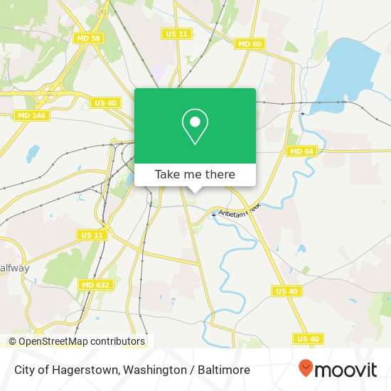 Mapa de City of Hagerstown