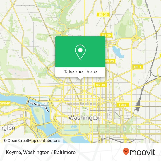 Keyme, 1701 Corcoran St NW map