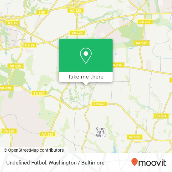 Undefined Futbol, 4401 Sideburn Rd map