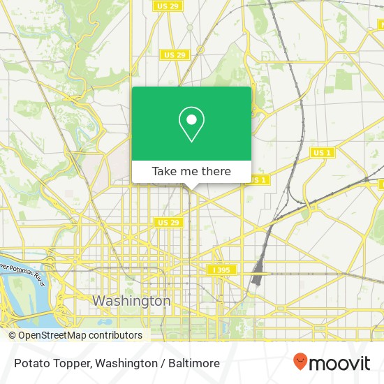 Mapa de Potato Topper, 634 Florida Ave NW