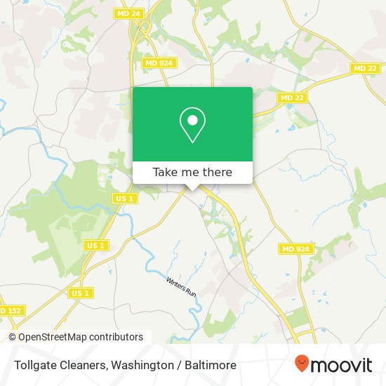 Mapa de Tollgate Cleaners, 615 Baltimore Pike