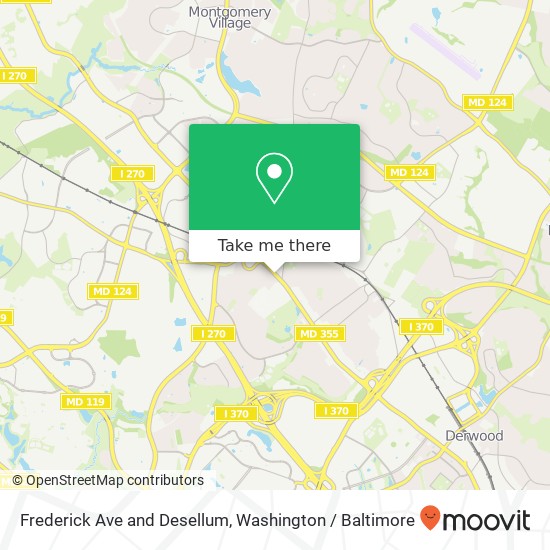 Frederick Ave and Desellum, Gaithersburg, MD 20877 map