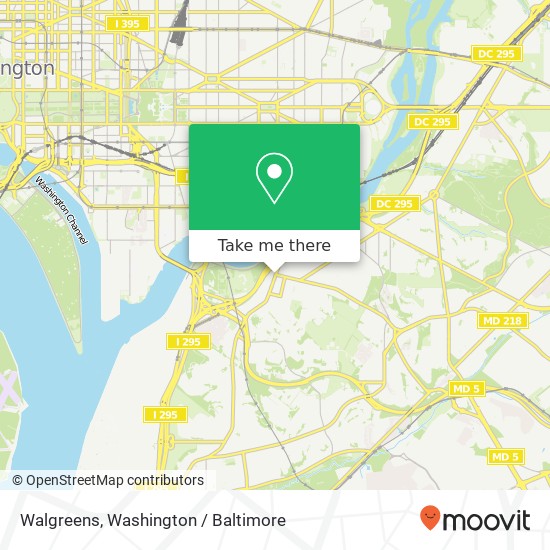 Walgreens, 1117 Good Hope Rd SE map