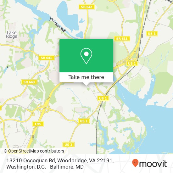 13210 Occoquan Rd, Woodbridge, VA 22191 map