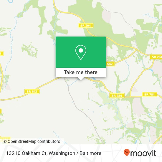 Mapa de 13210 Oakham Ct, Woodbridge, VA 22193