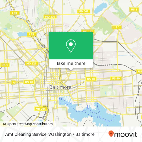 Amt Cleaning Service, Ensor St map