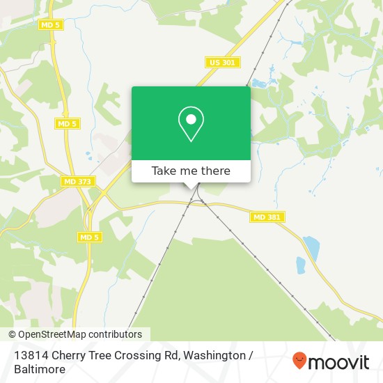 Mapa de 13814 Cherry Tree Crossing Rd, Brandywine, MD 20613