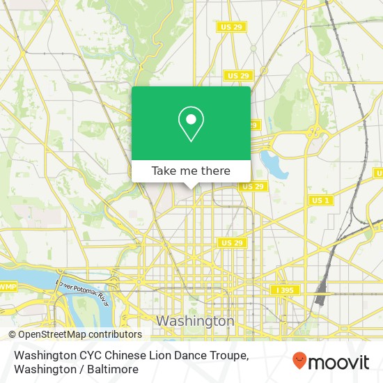 Mapa de Washington CYC Chinese Lion Dance Troupe