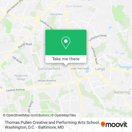 Thomas Pullen Creative and Performing Arts School map