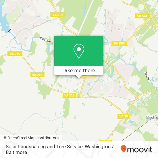Solar Landscaping and Tree Service map