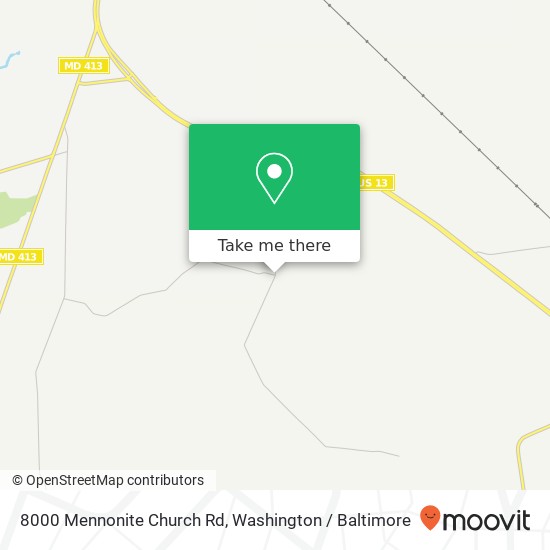 8000 Mennonite Church Rd, Westover, MD 21871 map