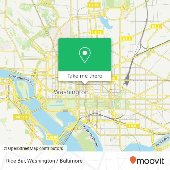Rice Bar, 1206 G St NW map