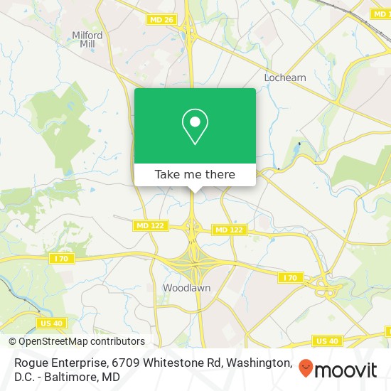 Mapa de Rogue Enterprise, 6709 Whitestone Rd