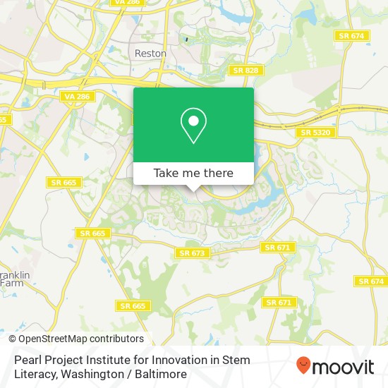 Mapa de Pearl Project Institute for Innovation in Stem Literacy, Stoneview Sq