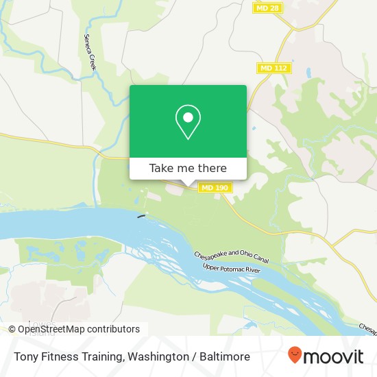 Mapa de Tony Fitness Training, River Rd