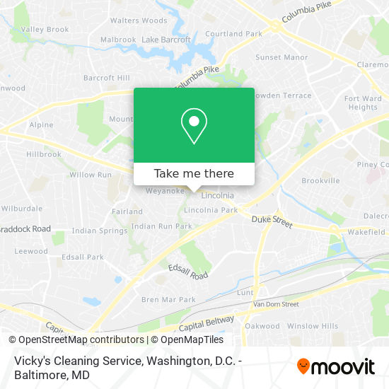 Mapa de Vicky's Cleaning Service