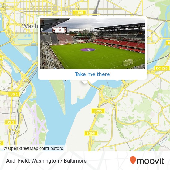 Audi Field, 100 Potomac Ave SW map