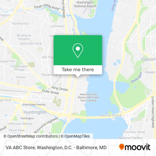VA ABC Store map