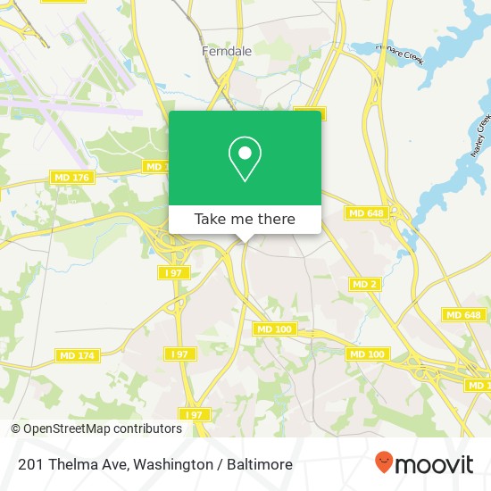 201 Thelma Ave, Glen Burnie, MD 21061 map