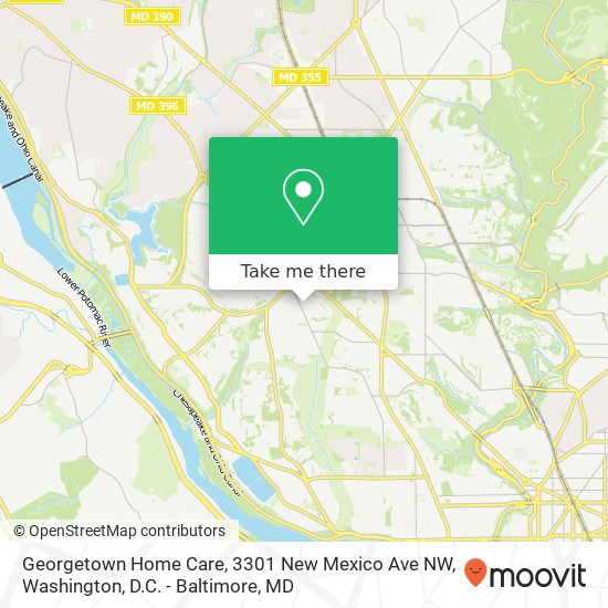 Georgetown Home Care, 3301 New Mexico Ave NW map