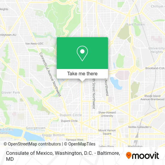 Mapa de Consulate of Mexico
