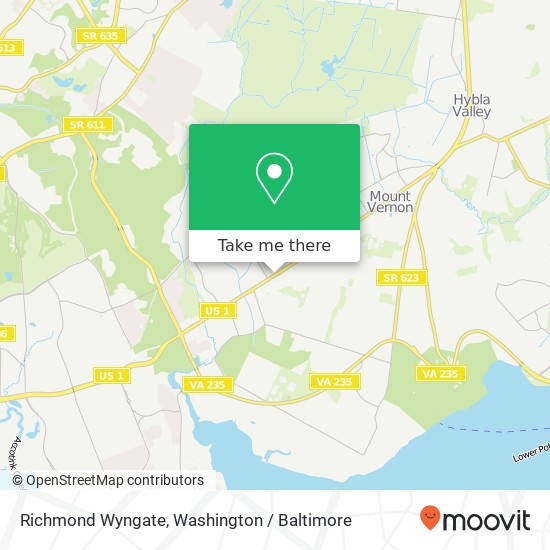 Mapa de Richmond Wyngate, Alexandria, VA 22309